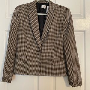 Liz Claiborne Houndstooth fitted jacket in Size 12